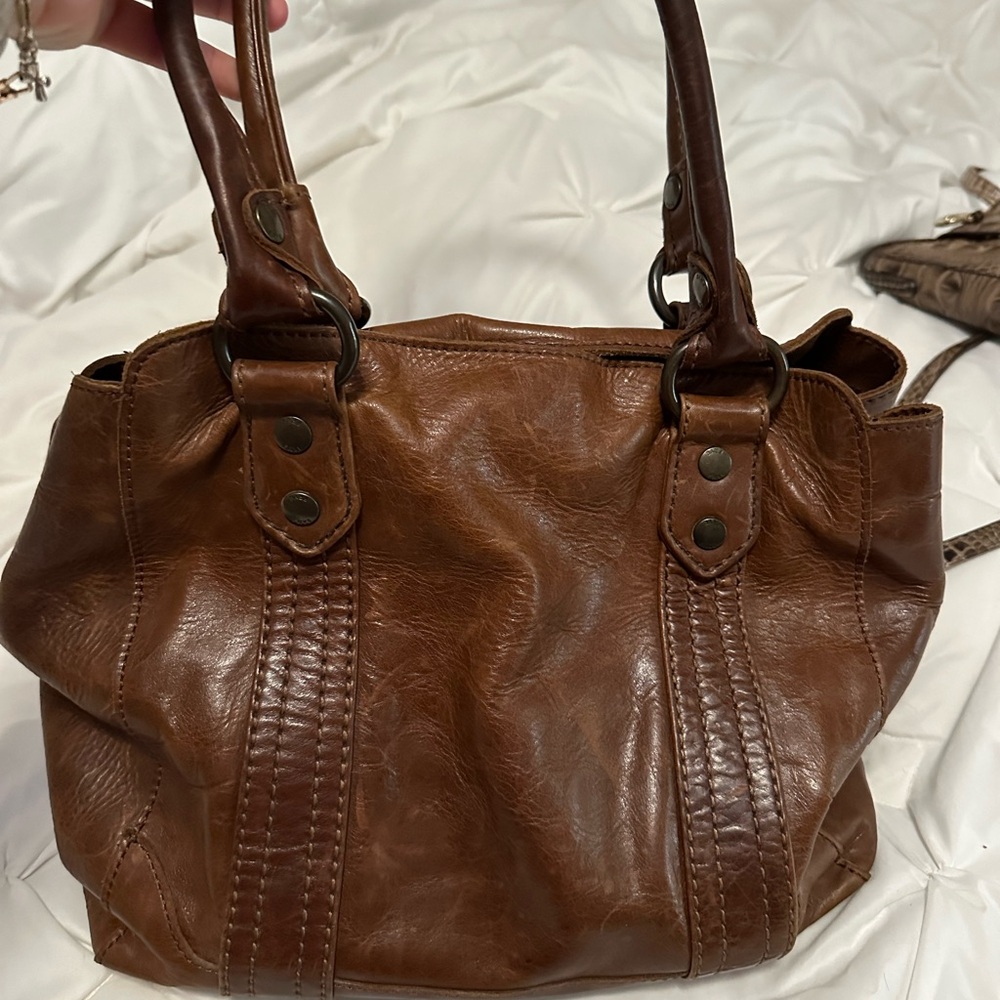 FRYE soft brown leather purse.